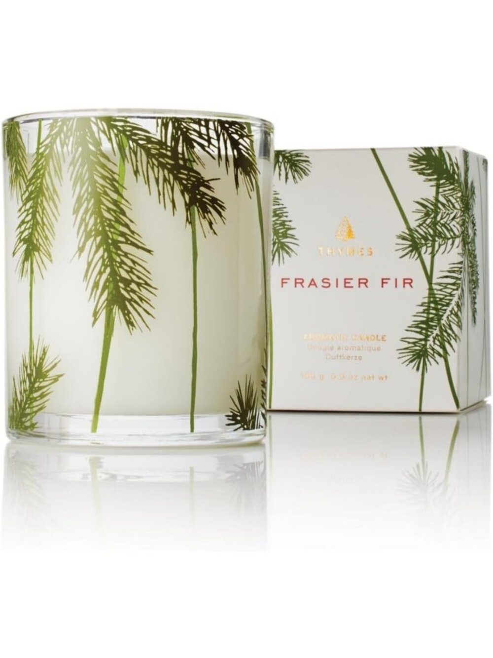 Holiday Pine Needle Candle - Scented with Siberian Fir, Cedarwood & Sandalwood